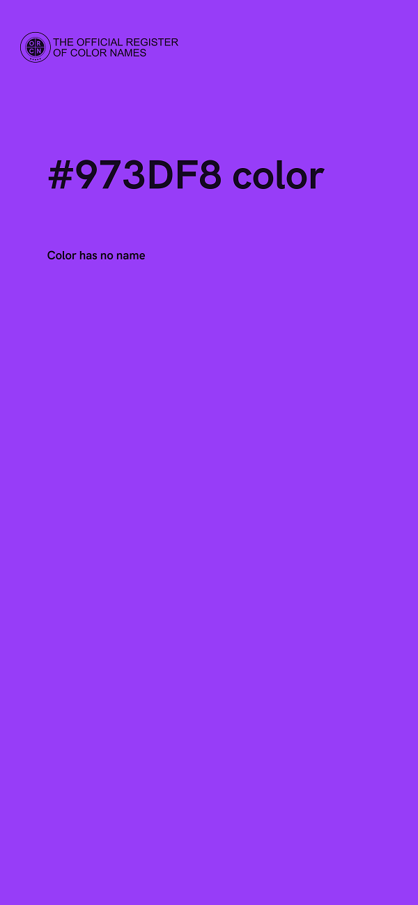 #973DF8 color image