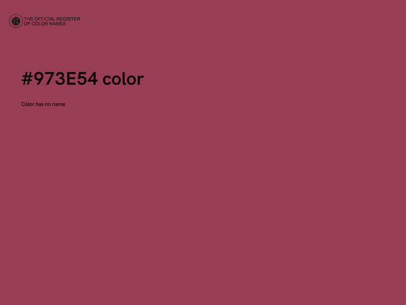#973E54 color image