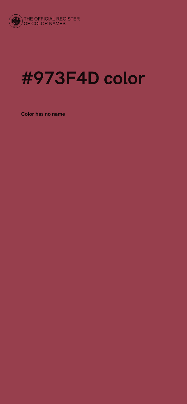 #973F4D color image