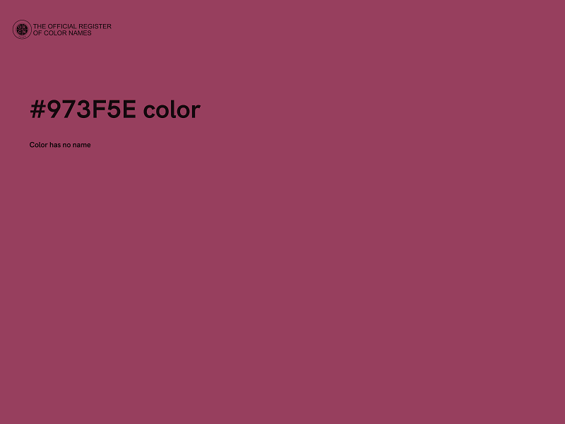 #973F5E color image