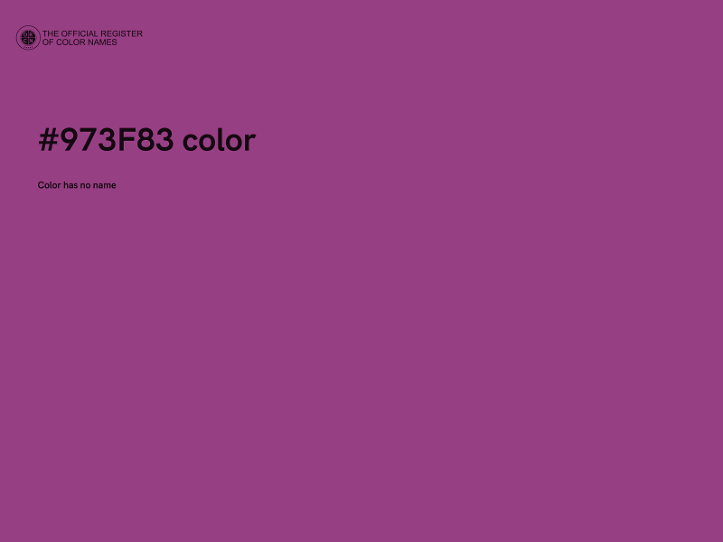 #973F83 color image