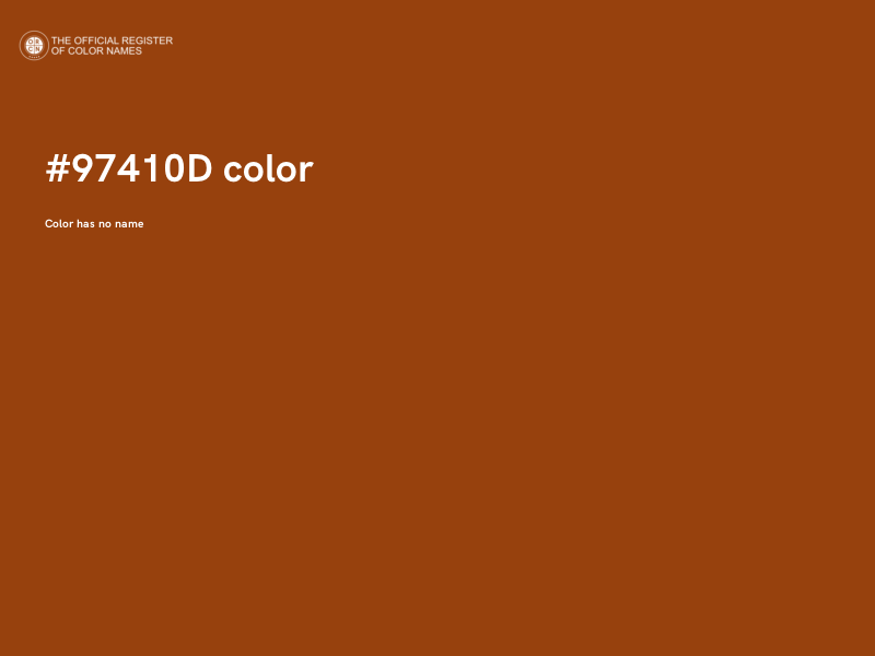 #97410D color image