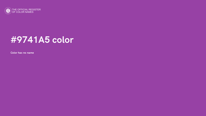 #9741A5 color image