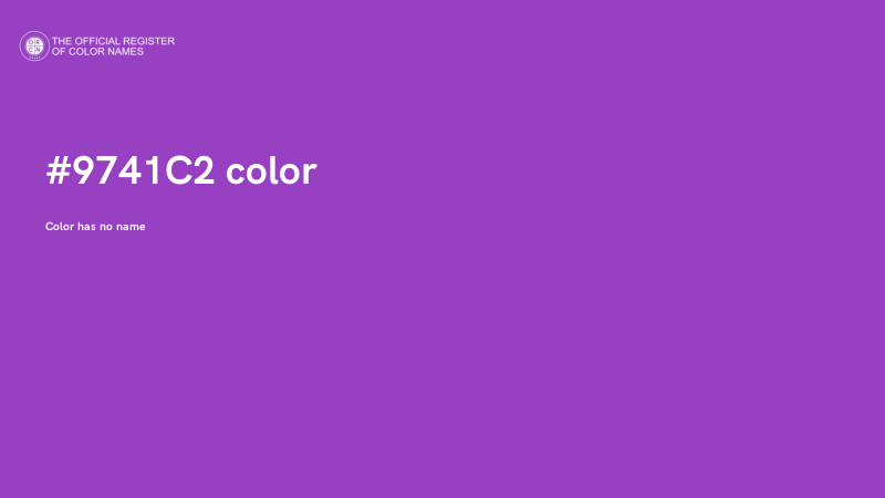 #9741C2 color image