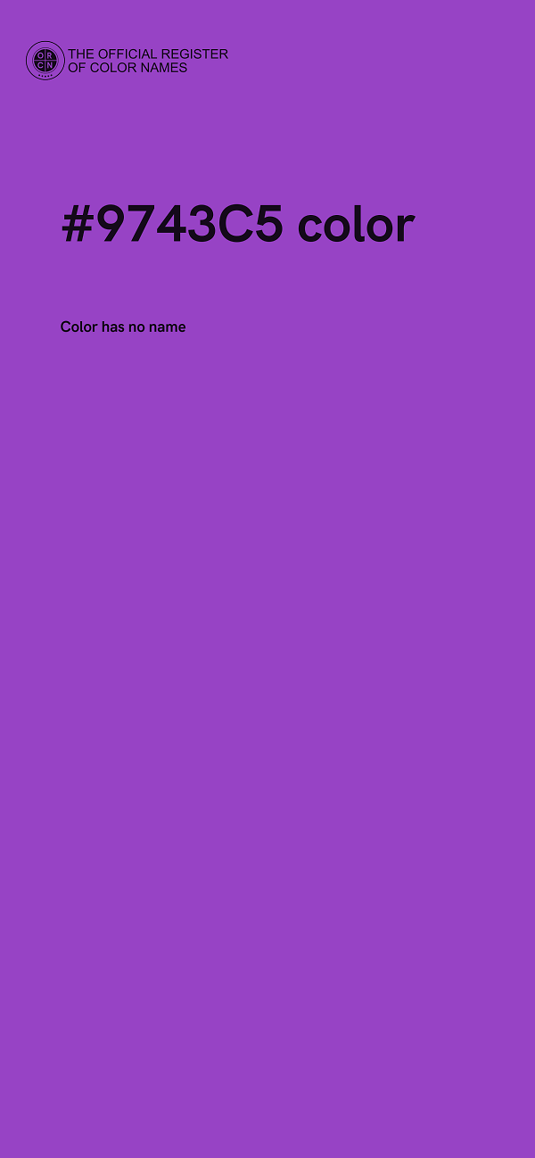 #9743C5 color image