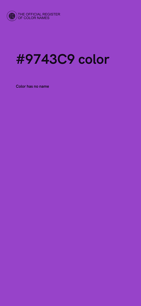 #9743C9 color image