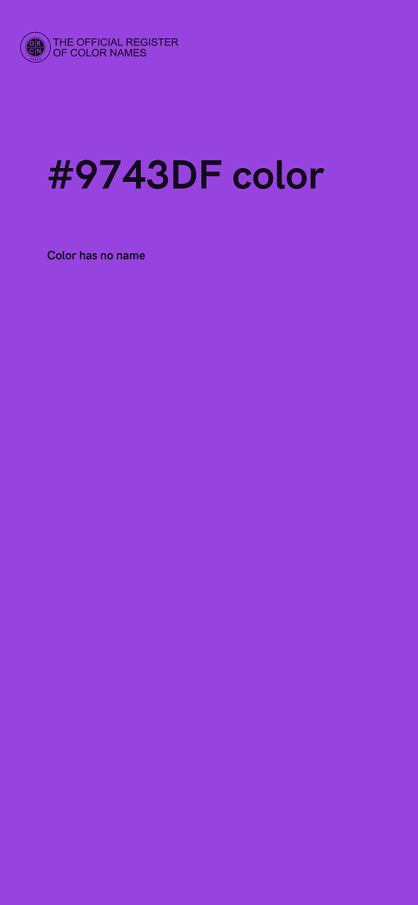 #9743DF color image