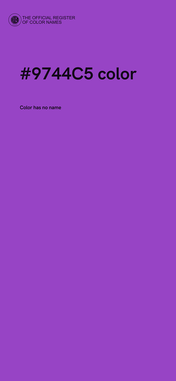#9744C5 color image
