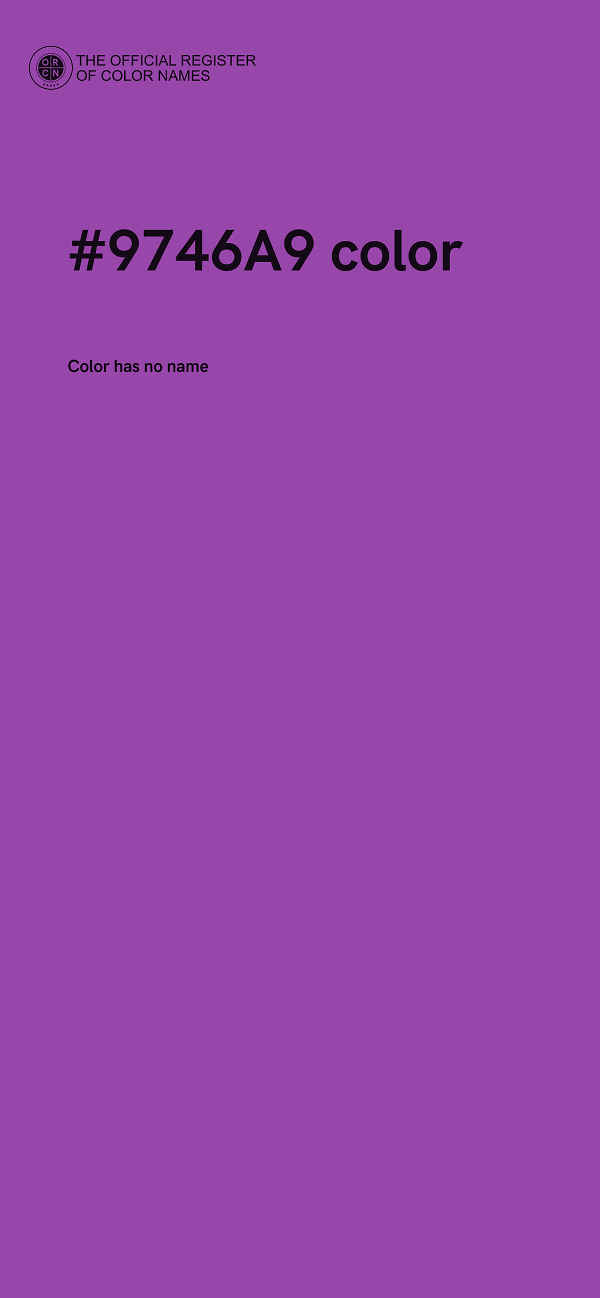 #9746A9 color image