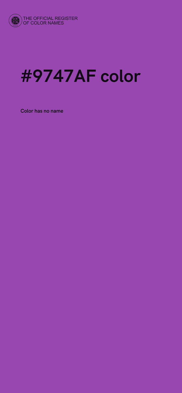 #9747AF color image