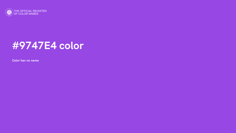 #9747E4 color image