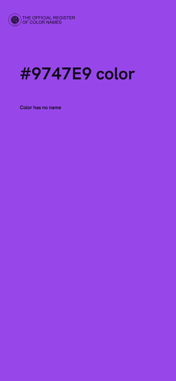 #9747E9 color image