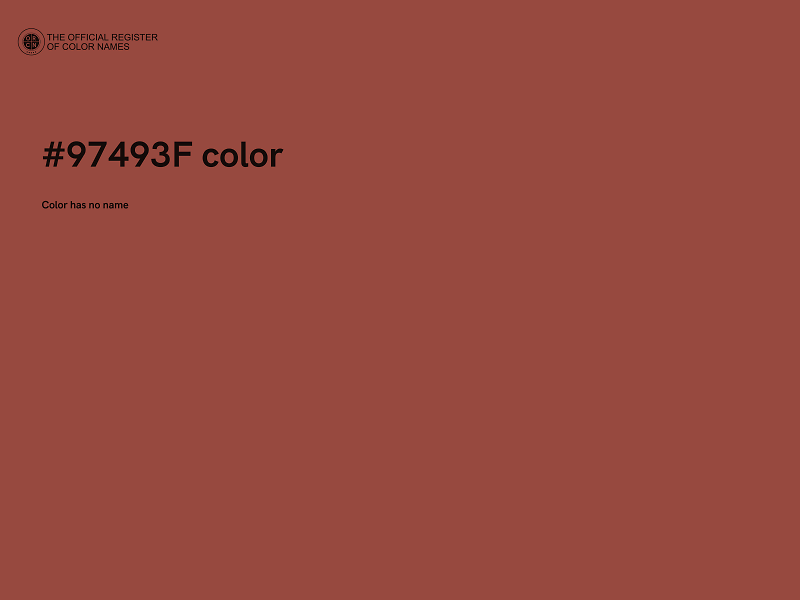 #97493F color image