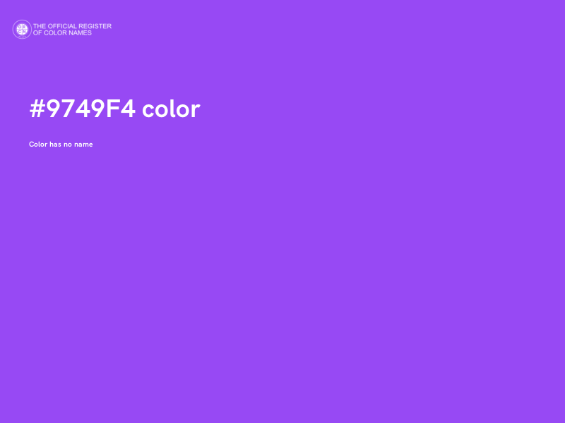 #9749F4 color image