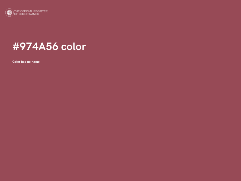 #974A56 color image