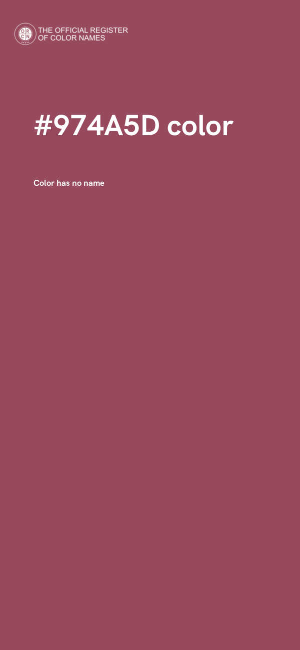 #974A5D color image