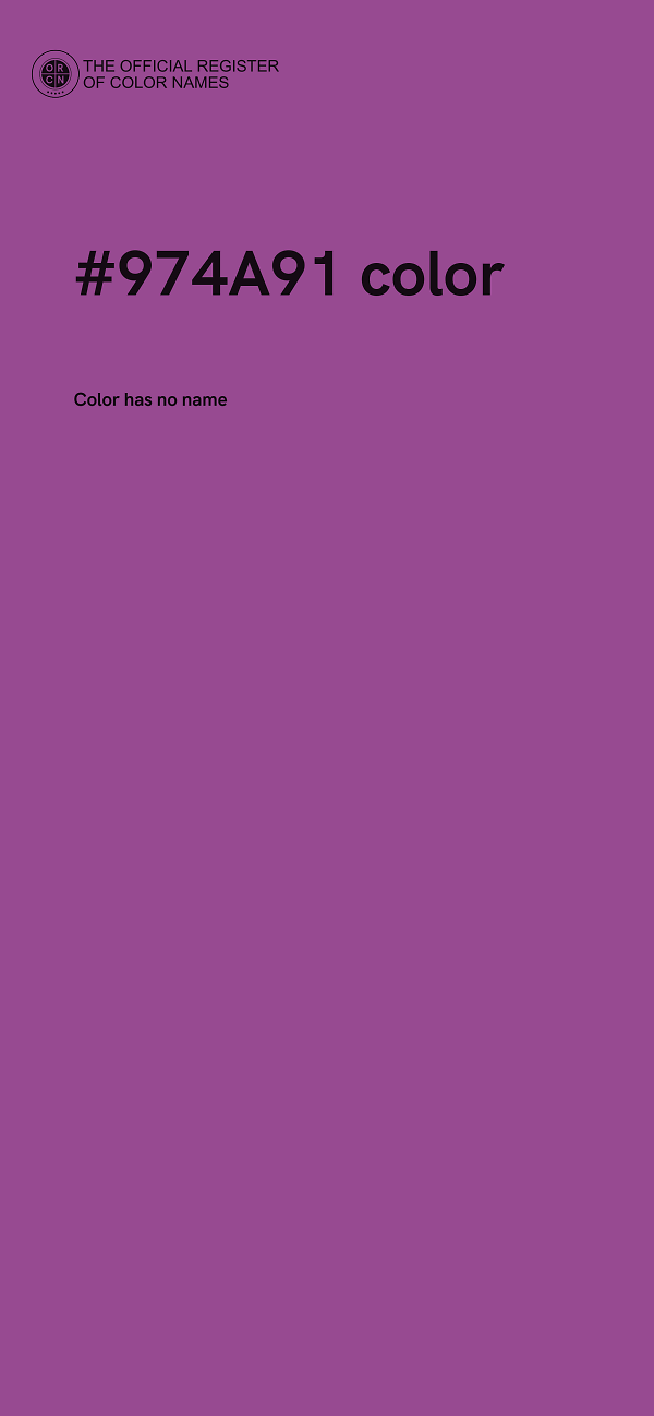 #974A91 color image