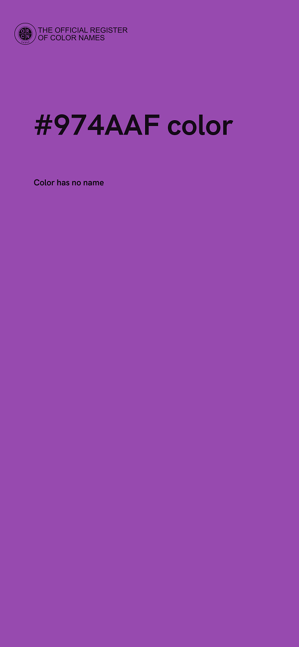 #974AAF color image