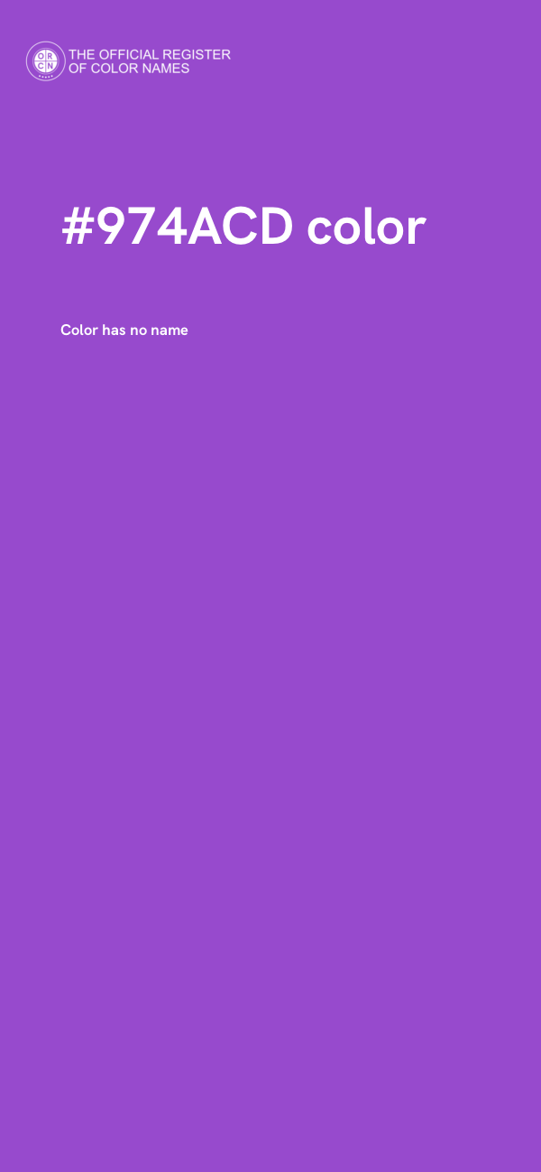 #974ACD color image