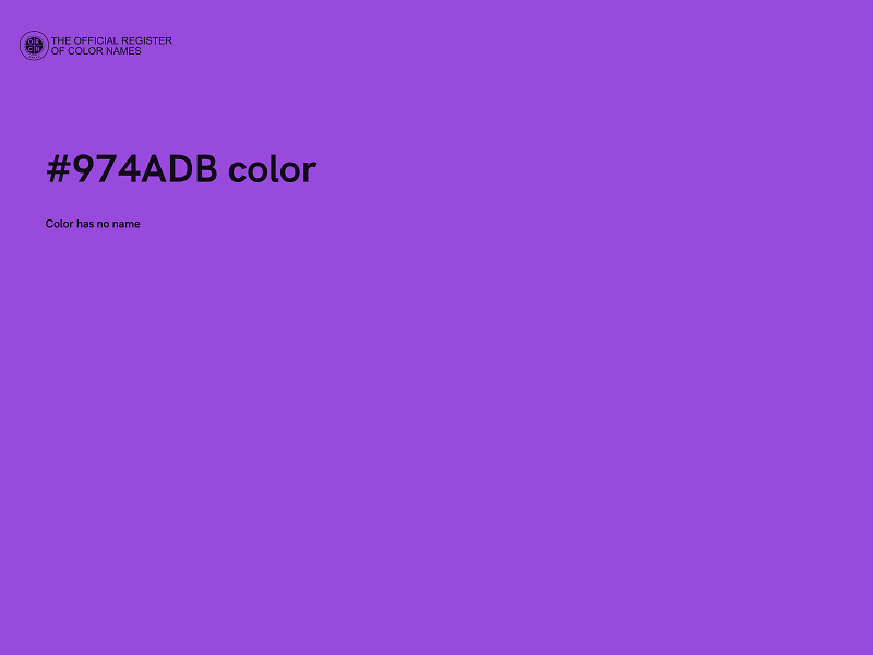#974ADB color image