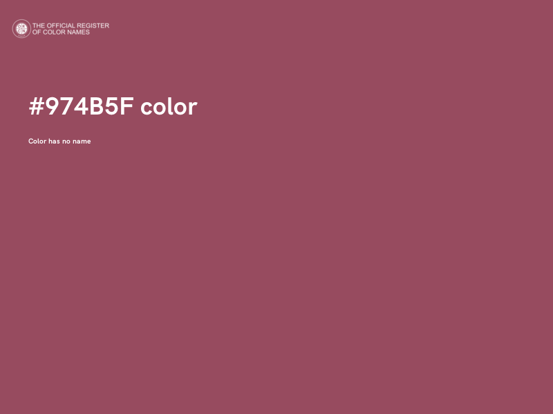 #974B5F color image