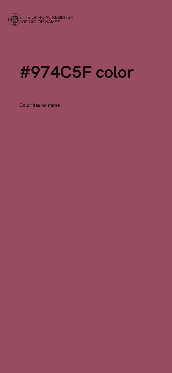 #974C5F color image
