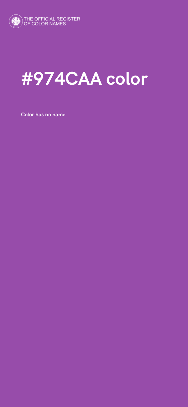 #974CAA color image