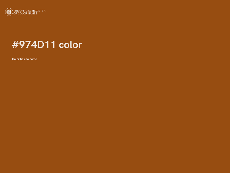 #974D11 color image