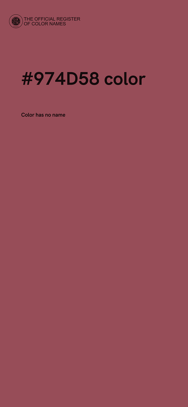 #974D58 color image