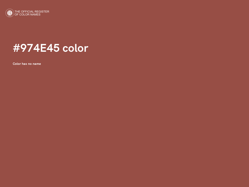 #974E45 color image