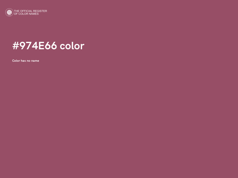 #974E66 color image
