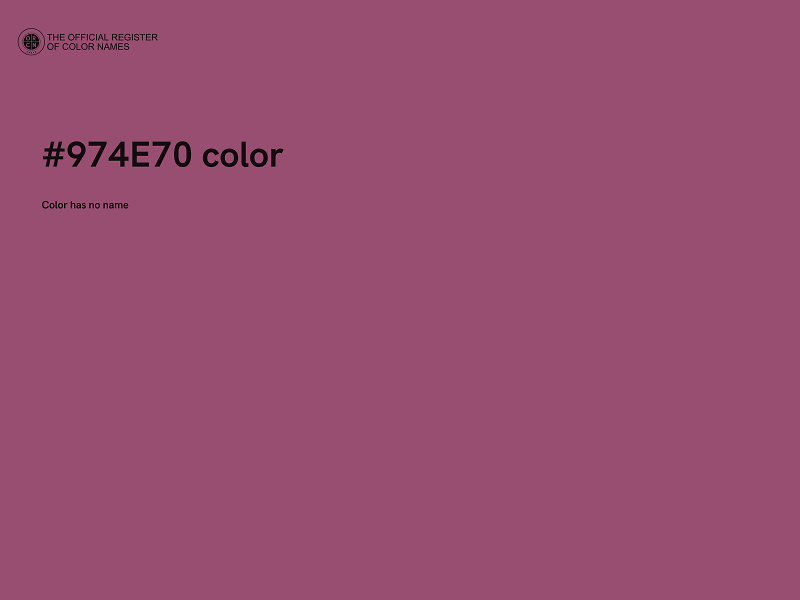 #974E70 color image