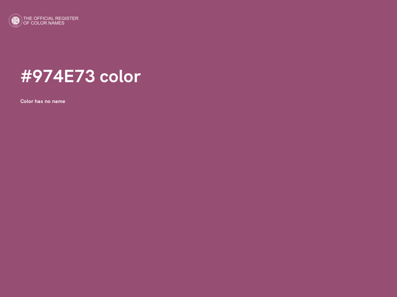 #974E73 color image