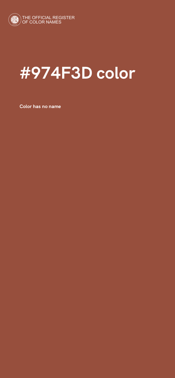 #974F3D color image