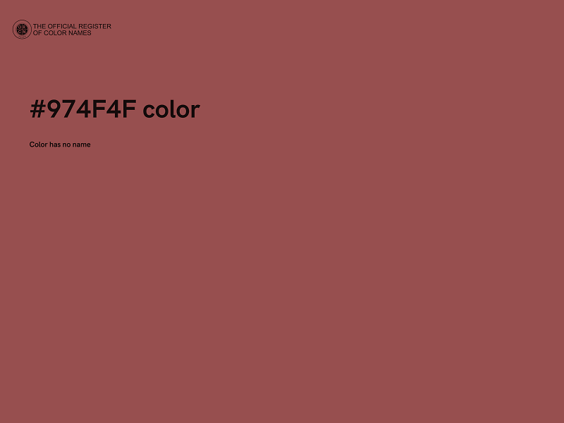 #974F4F color image