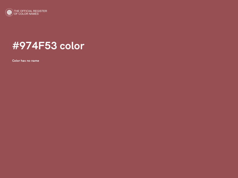 #974F53 color image