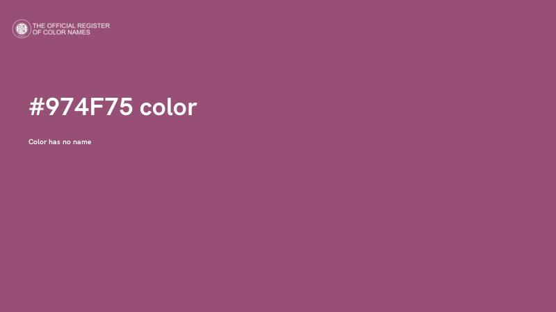 #974F75 color image