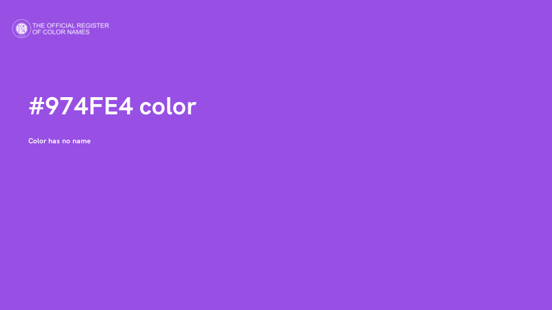 #974FE4 color image