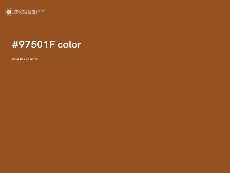 #97501F color image