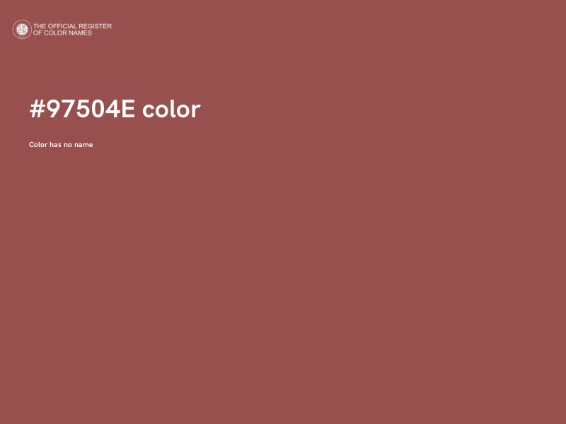 #97504E color image
