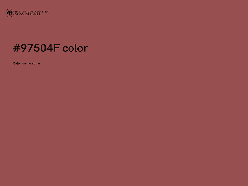 #97504F color image