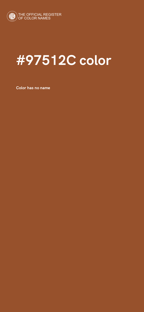 #97512C color image