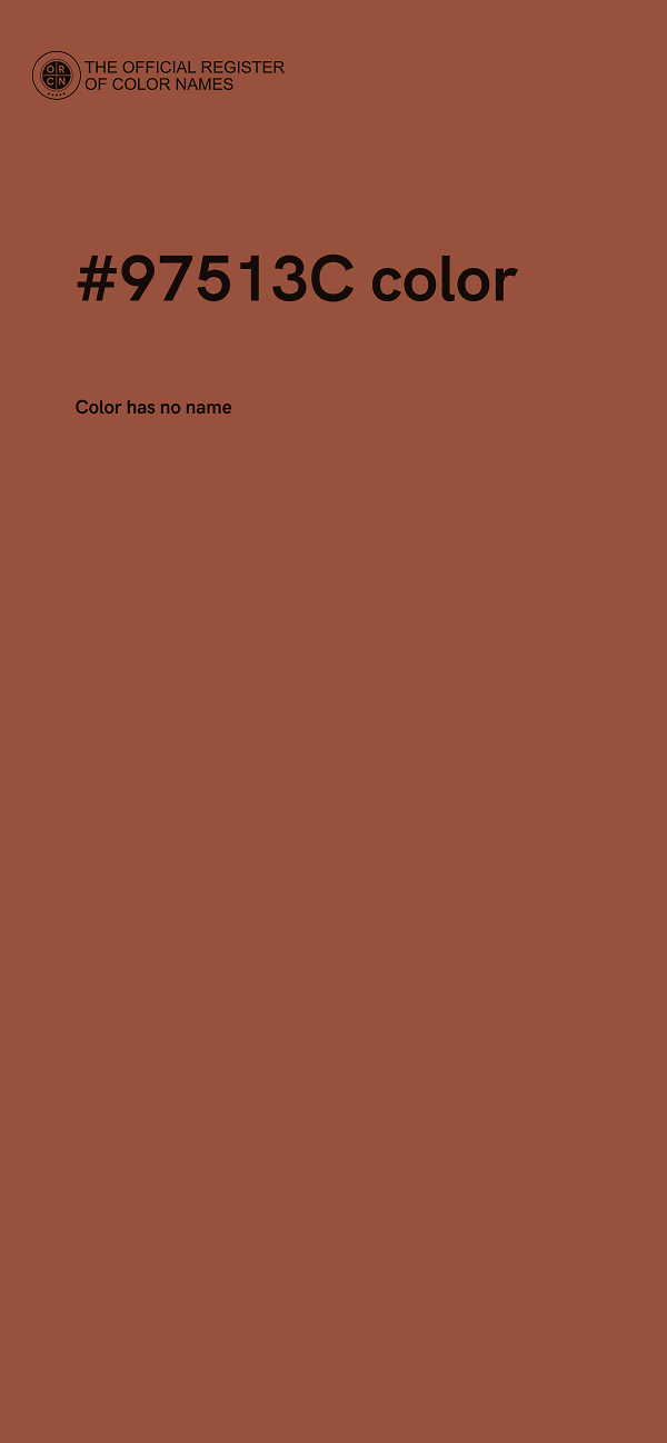 #97513C color image