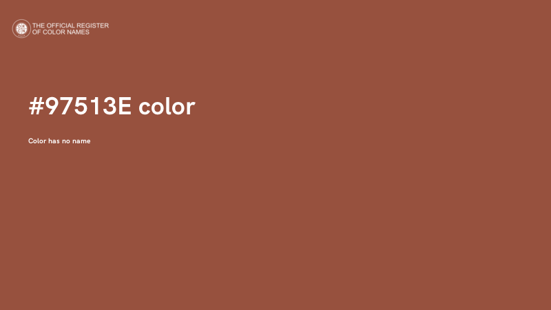 #97513E color image