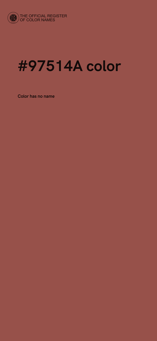 #97514A color image