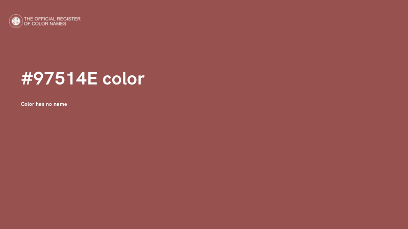 #97514E color image