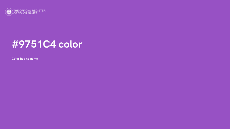 #9751C4 color image