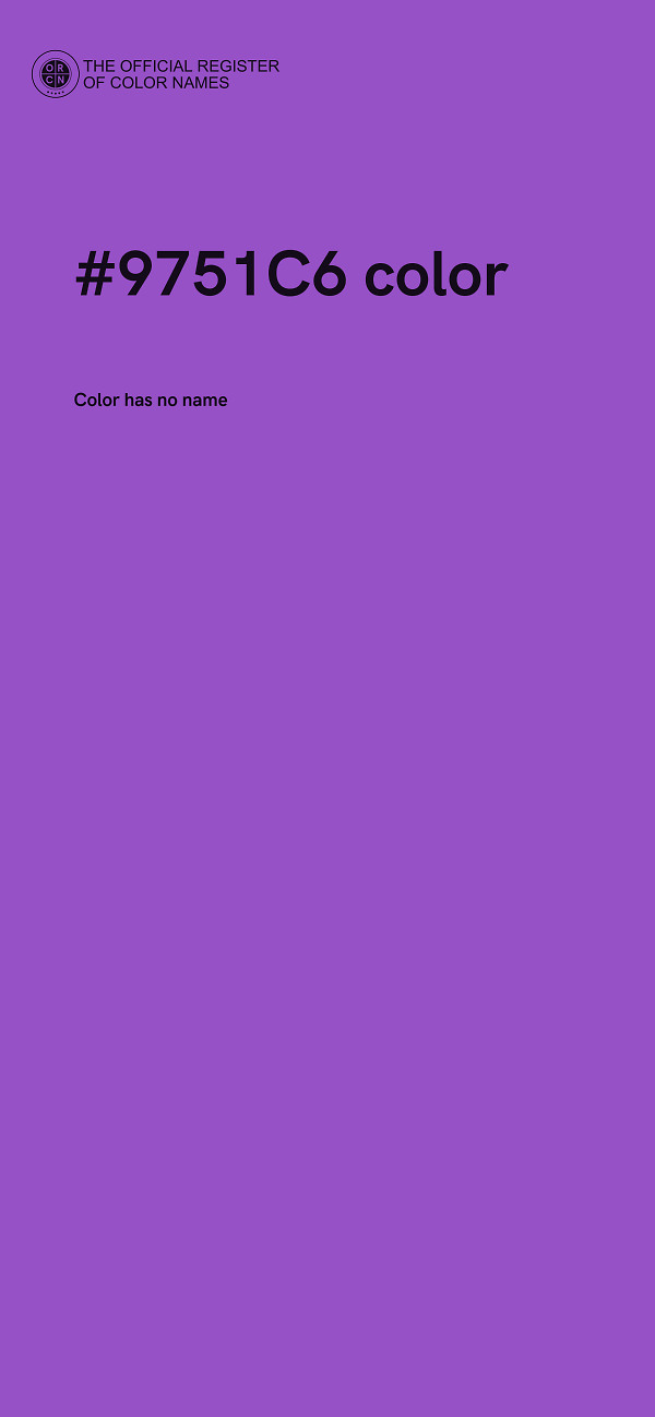 #9751C6 color image