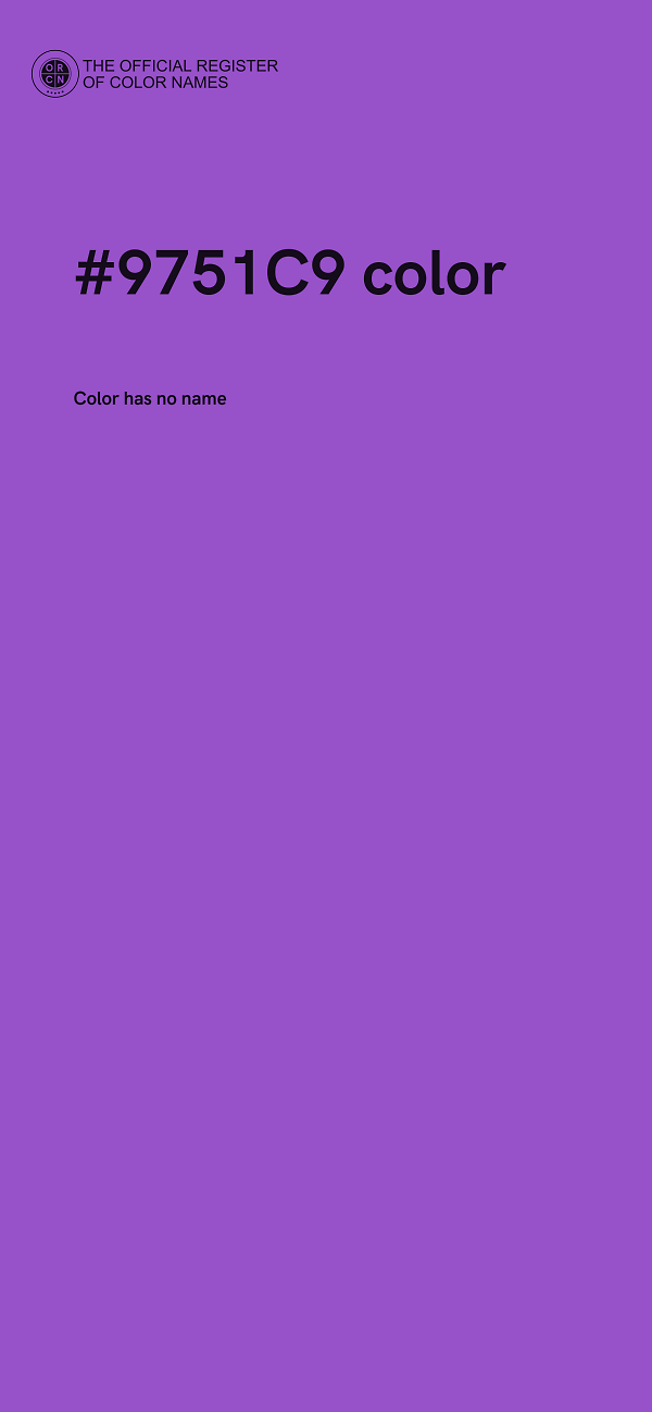#9751C9 color image