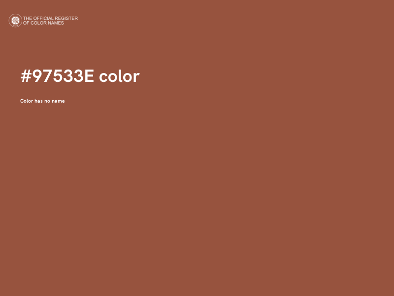 #97533E color image